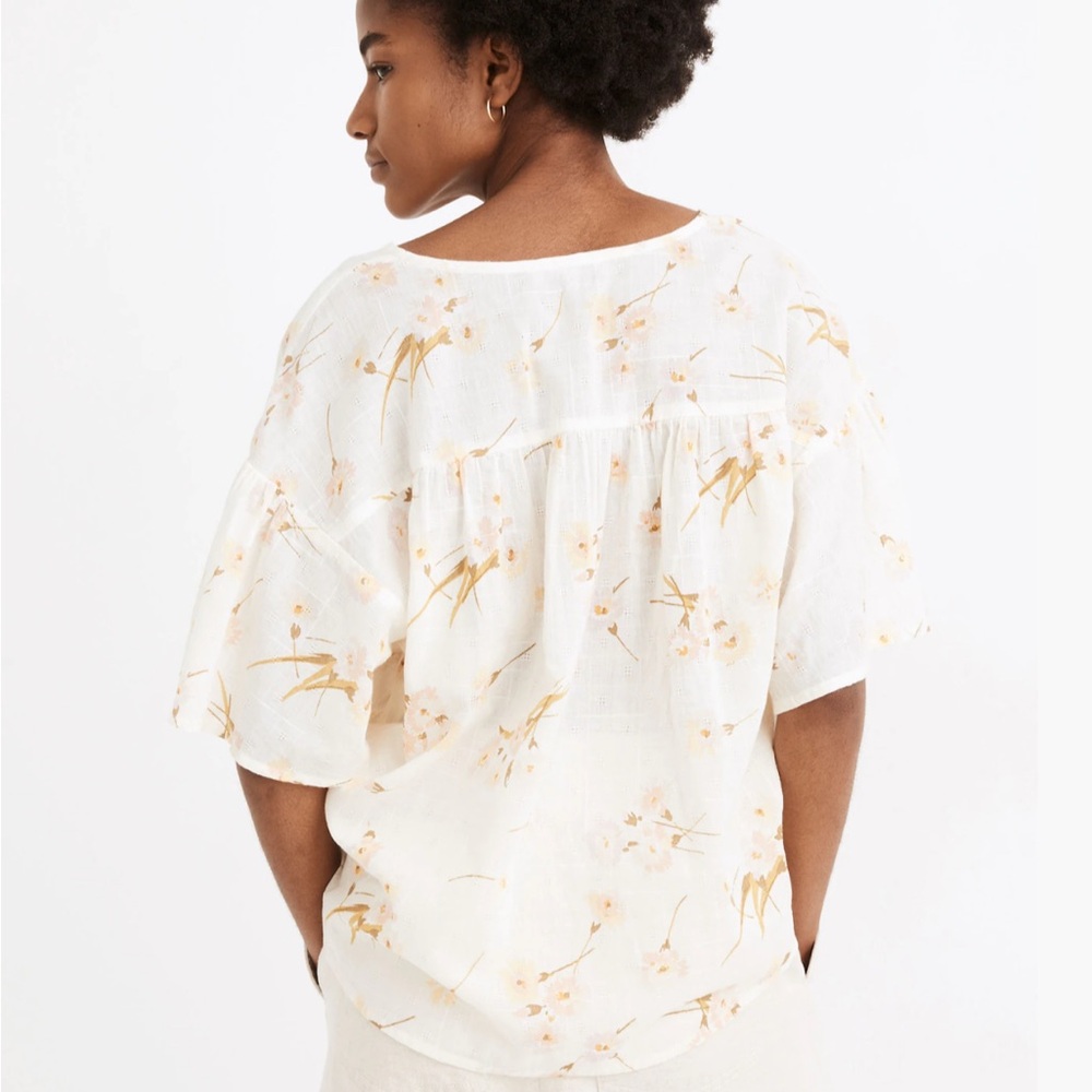 Madewell Flutter Sleeve Rhyme Top